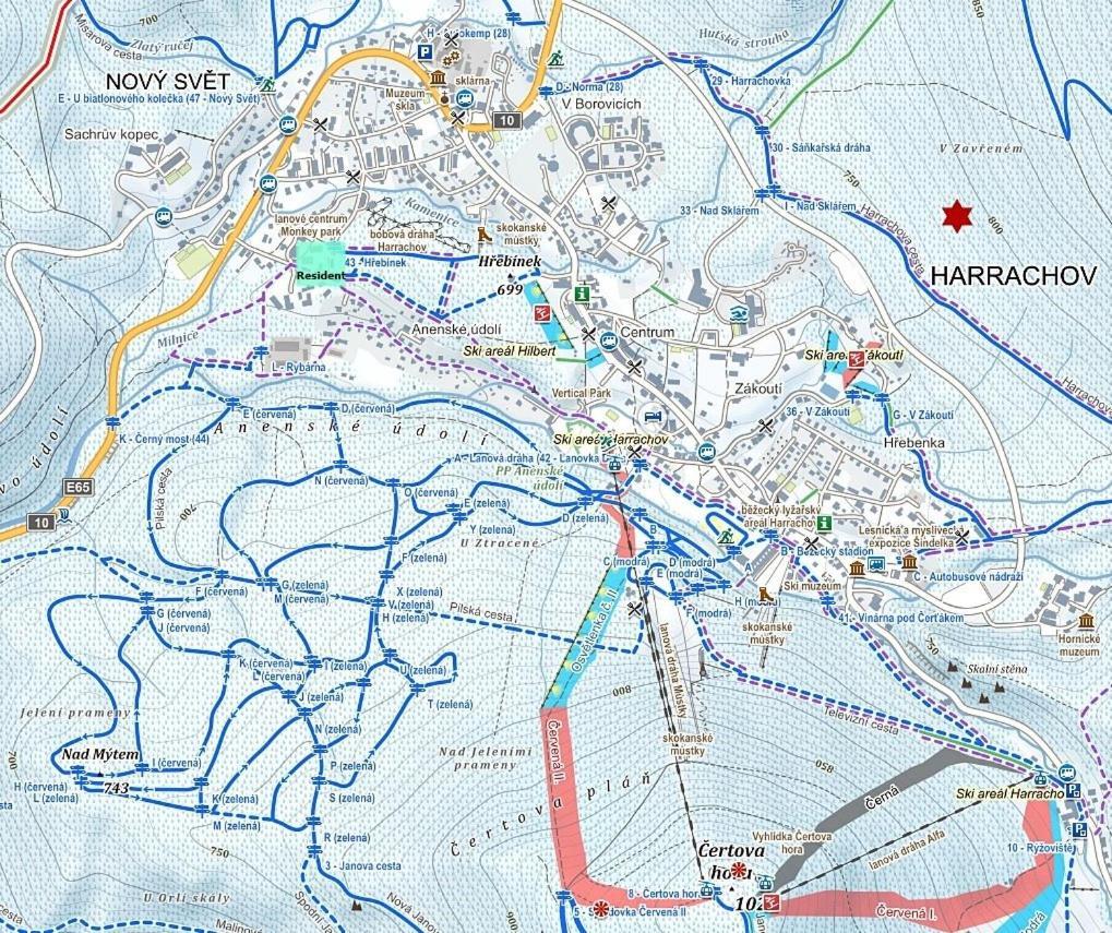 Resident A001 - Bezbarierovy Idealni Pro Rodiny S Detmi, V Tesne Blizkosti Anenskeho Udoli, Bobove Drahy, Arealu, Skoly, Free Parking, Free Wifi, Vyhled Do Zahrady S Posezenim Na Terase, Detske Hriste V Arealu דירה *